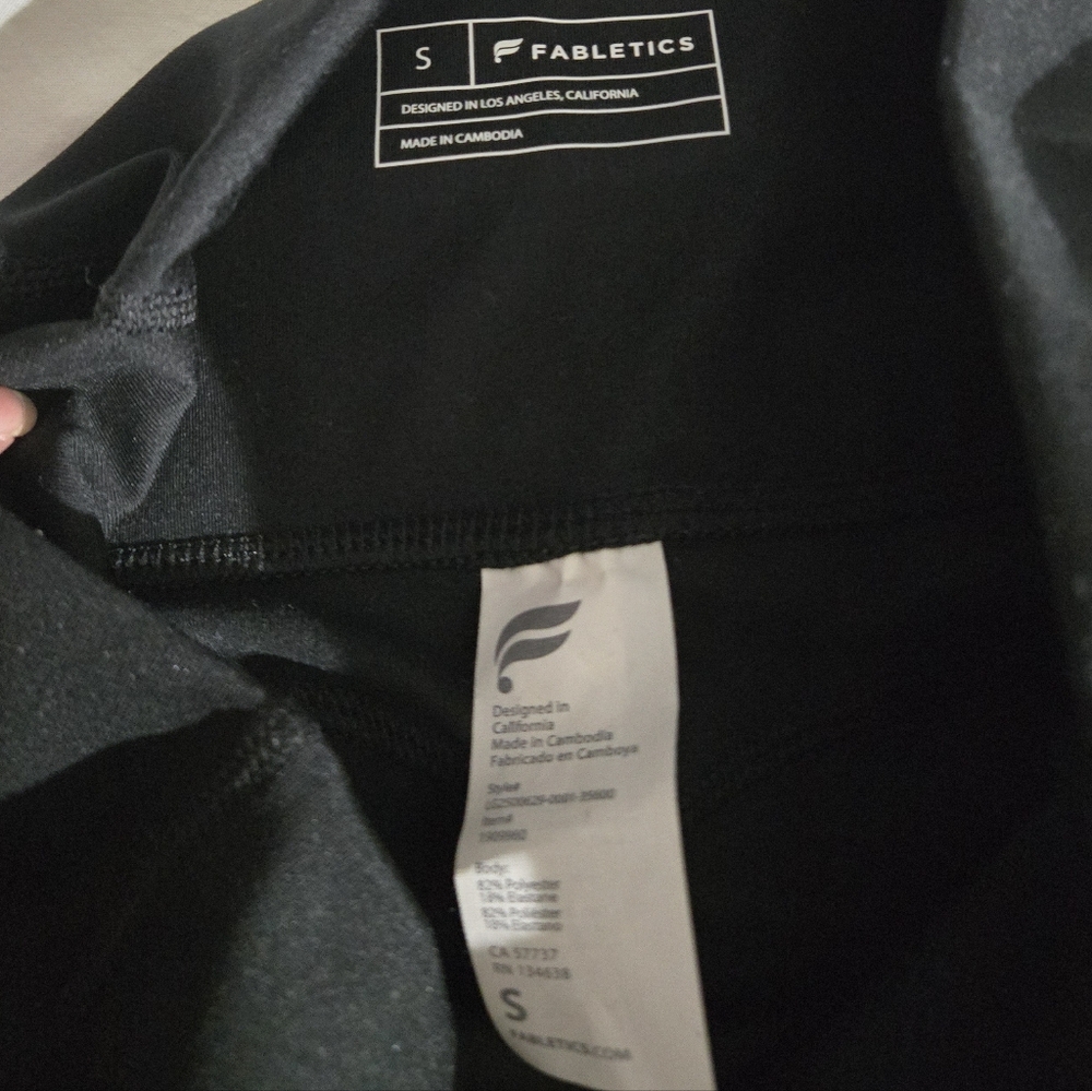 Fabletics Black High-Waisted Leggings with Pockets Size S - Picture 6 of 7